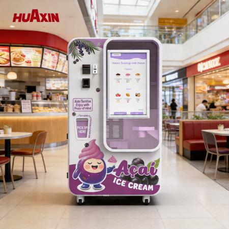 Automatico automatico intelligente per gelato per centri commerciali e luoghi commerciali ad alto traffico